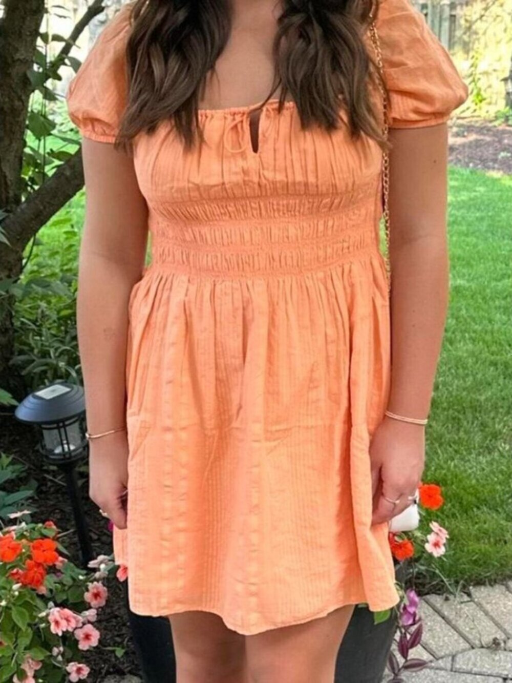 Aritzia Sunday Best Kay Dress Sunny Apricot Orange Size Medium